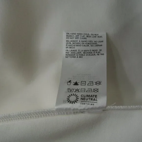 NEW Reformation Mikol Knit Stretch Midi-Dress in Ivory size L #1531 - Picture 9 of 9